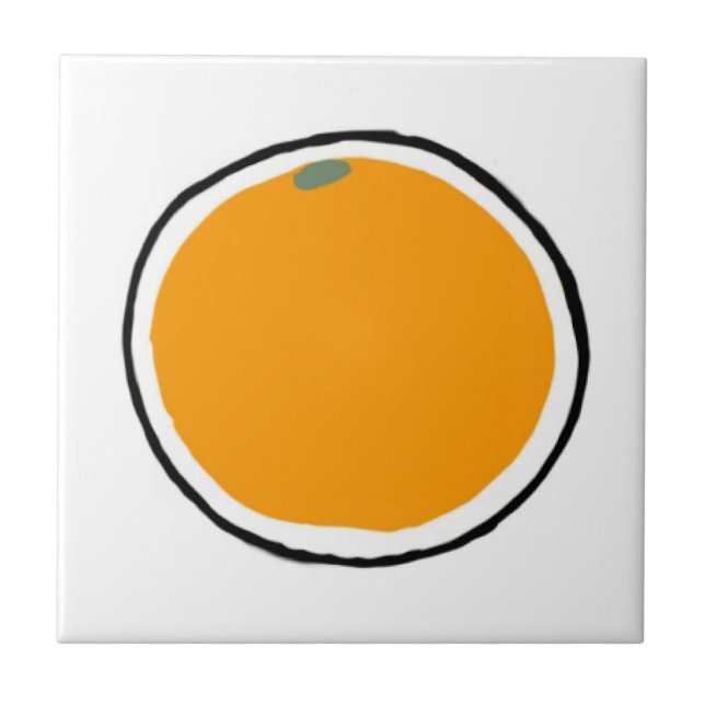 Orange Ceramic Tile (Front)