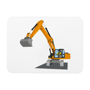 orange chain excavator magnet