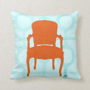 ORANGE CHAIR SILHOUETTE CUSHION