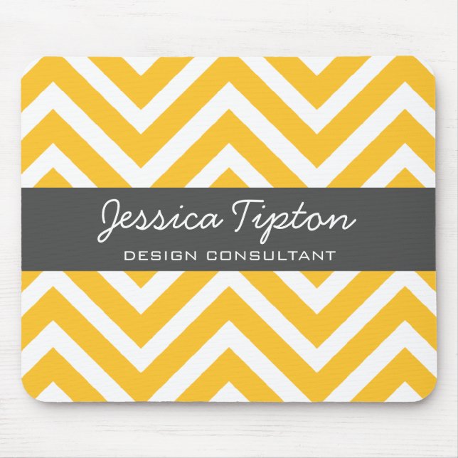 Orange Chevron Mousepad | TBM (Front)
