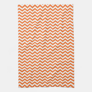 Orange Chevron Tea Towel