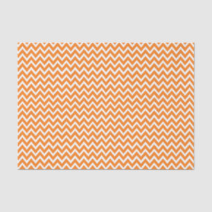 Orange Chevron Tissue Paper
