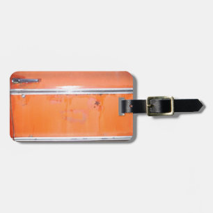 Orange Chevy Truck Door Luggage Tag