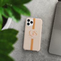 Orange | Chic Stripes Monogram