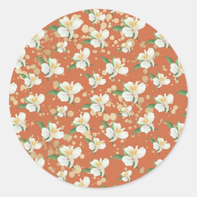 Orange Chicken Recipe Classic Round Sticker (Front)