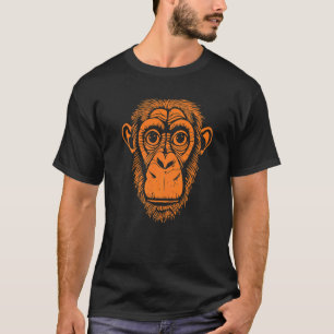 Orange Chimpanzee Ape Not Monkey Cute Chimp T-Shirt