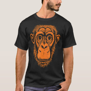 Orange Chimpanzee Ape Not Monkey Cute Chimp T-Shirt
