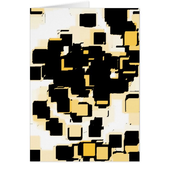 "Orange Chocolate Cake" Geometric Art (Front)