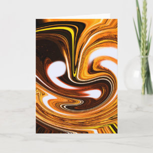 Orange chocolate holiday card