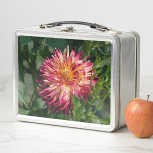 Orange Chrysanthemum Photography, Canadian Beauty Metal Lunch Box