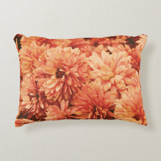 Orange Chrysanthemum Pillow