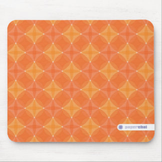 Orange circle mousepad