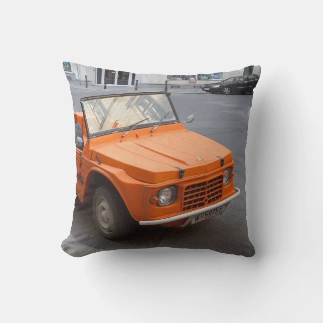 Orange Citroën Mehari Cushion (Front)