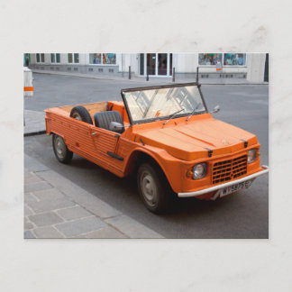 Orange Citroen Mehari Postcard