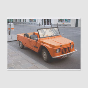 Orange Citroen Mehari Tissue Paper