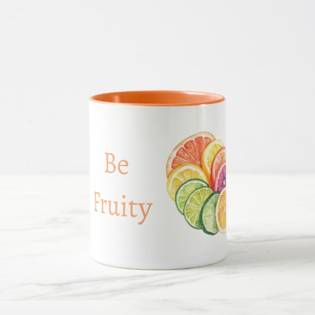 Orange Citrus Fruit Be Fruity Mug (Center)