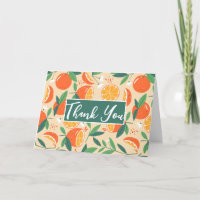 Orange Citrus Fruit Retro Pattern