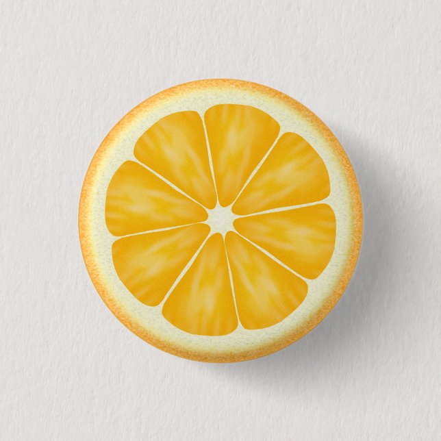 Orange Citrus Fruit Slice 3 Cm Round Badge (Front)