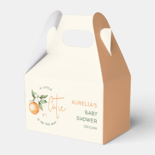 Orange Citrus Little Cutie Baby Shower Favour Box