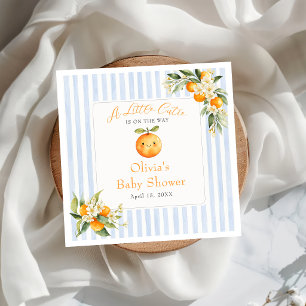 Orange Citrus Little Cutie Baby Shower  Napkin