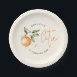 Orange Citrus Little Cutie Birthday Party Paper Plate<br><div class="desc">Celebrate your little one's special day with our orange citrus little cutie birthday party paper plates. This zesty design features a delightful citrus orange clementine fruit theme, brought to life with a simple boho-inspired watercolor style. It is ideal for celebrating a little boy or girl in a joyful and vibrant...</div>