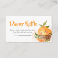 Orange Citrus Little Cutie Diaper Raffle