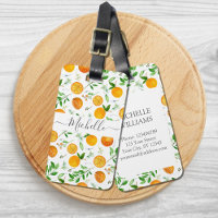 Orange Citrus Summer Floral Botanical Pattern