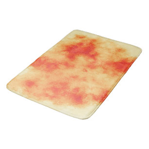Orange  Cloud Effect Bath Mat
