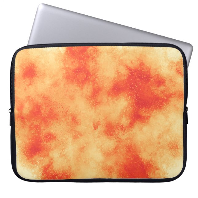 Orange Cloud Effect Electronics Bag (Front)