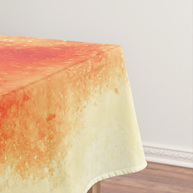Orange Cloud Effect Tablecloth (In Situ)