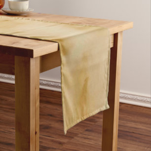 Orange clouds short table runner