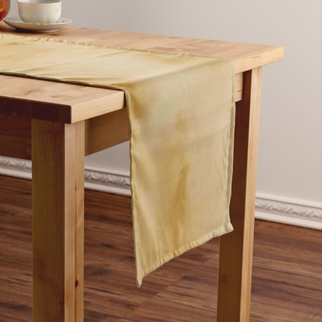 Orange clouds short table runner (In Situ)