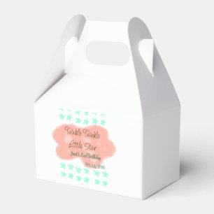 Orange clouds twinkle twinkle little stars green favour box