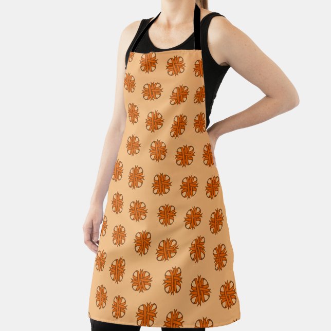 Orange Clover Ribbon by Kenneth Yoncich Apron (Insitu)