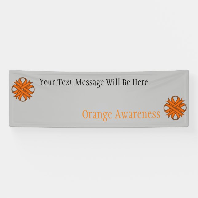 Orange Clover Ribbon by Kenneth Yoncich Banner (Horizontal)