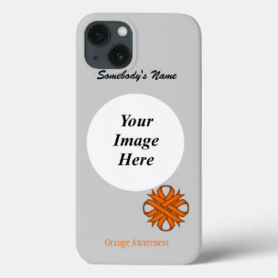 Orange Clover Ribbon Template by Kenneth Yoncich iPhone 13 Case
