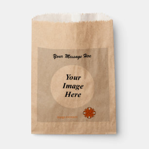 Orange Clover Ribbon Template by Kenneth Yoncich Favour Bag