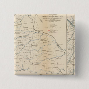 Orange Co, Va, Mine Run, Rapidan River 15 Cm Square Badge