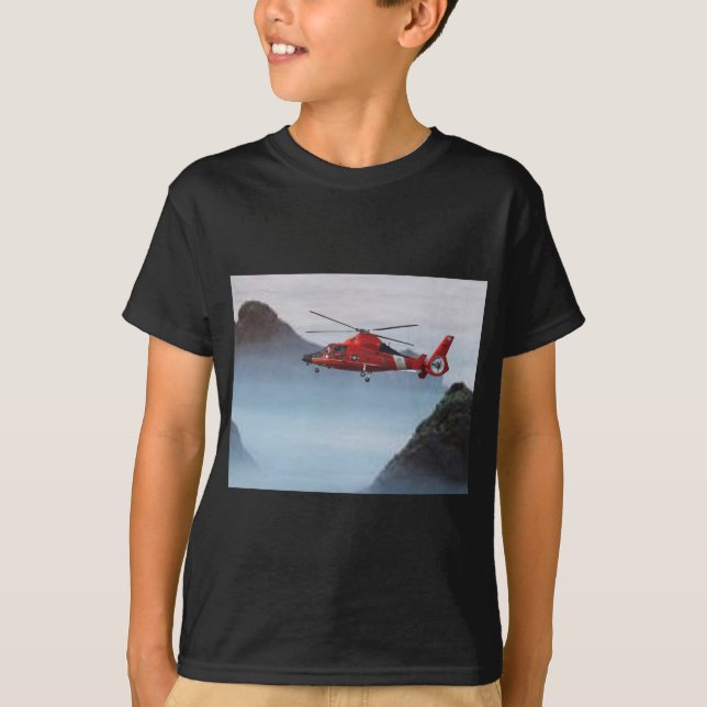 Orange Coast Guard Helicopter T-Shirt (Front)
