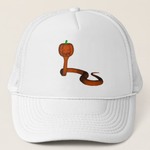 Orange Cobra Trucker Hat