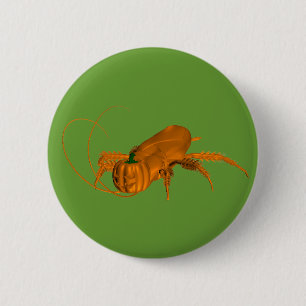 Orange Cockroach 6 Cm Round Badge