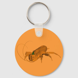 Orange Cockroach Key Ring