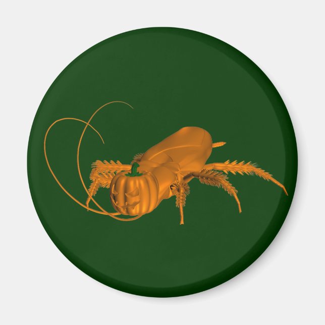 Orange Cockroach Magnet (Front)