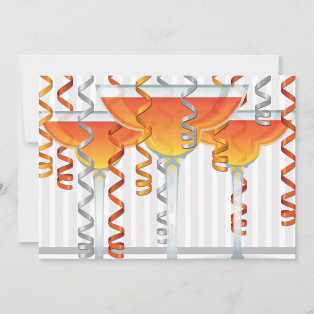 Orange  cocktail and ribbon (Front)