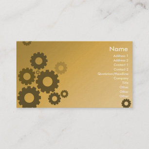 Orange Cogs - Business Card