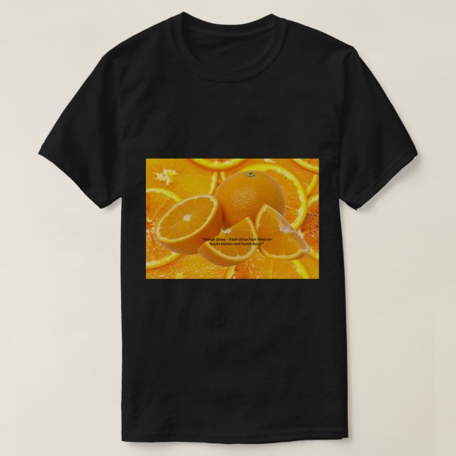 Orange Color Design - Vibrant Energy  T-Shirt (Design Front)