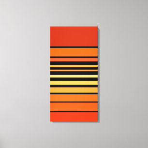 Orange Color Lines Palette Canvas Print
