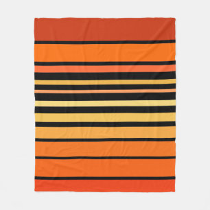 Orange Color Lines Palette Fleece Blanket