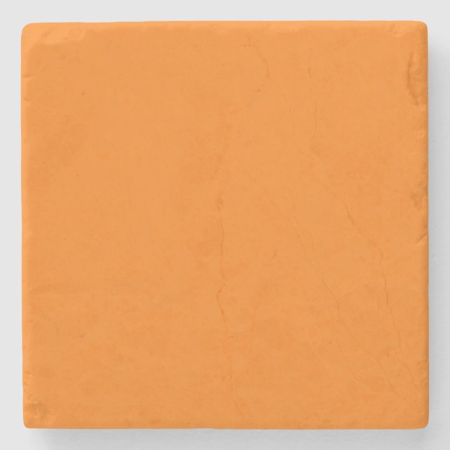 Orange Color Stone Coaster (Front)