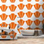 Orange Coloured Art Deco Design  Wallpaper<br><div class="desc">Wallpaper orange coloured art deco design that can be customised with any text. Should you require any help with customising then contact us through the link on this page. Orange coloured art deco design wallpaper</div>